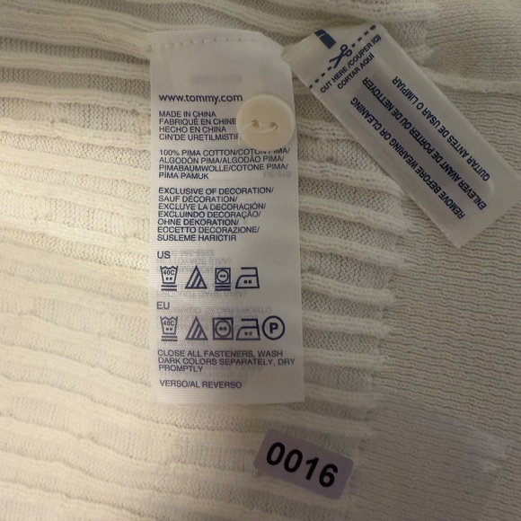 Tommy Hilfiger Women’s Long Sleeve Cable Knit Button Down Cardigan Sweater Sz M - Picture 7 of 7